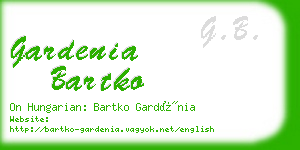 gardenia bartko business card